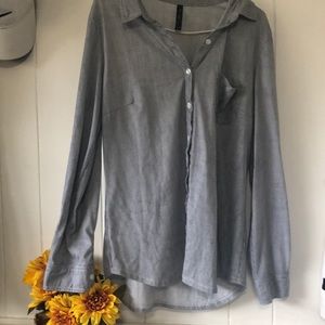 Striped collared button down